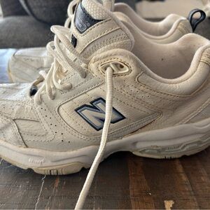 New Balance Kids Cream and Black Sneakers